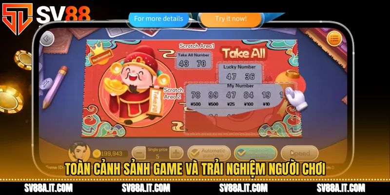 Toàn cảnh sảnh game và trải nghiệm người chơi